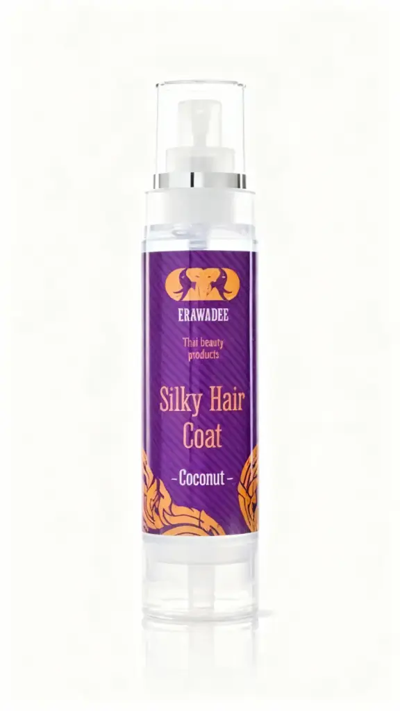 Hair silk with coconut extract