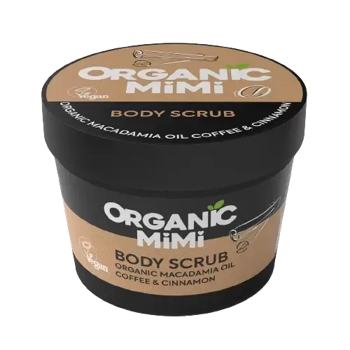Organic Mimi, Body Scrub Coffee & Cinnamon, 120 g