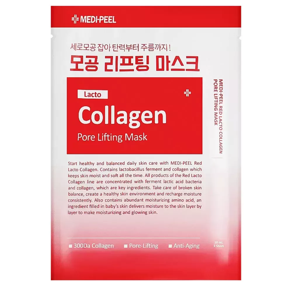 Medi-Peel Red Lacto Collagen Pore Lifting sejas maska